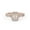 Rose Gold, variant on Twisted Infinity Halo Solitaire Engagement Rings for Women, 6x4MM Emerald and Round cut Lab Created Moissanite Ring In 14K Rose Gold Over Sterling Silver Ring Size-5