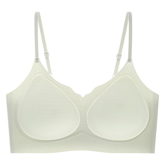 Yotami Womens Comfy Bras Soft Support Bra for Daily Push Up Wireless Bra, 42B, Green