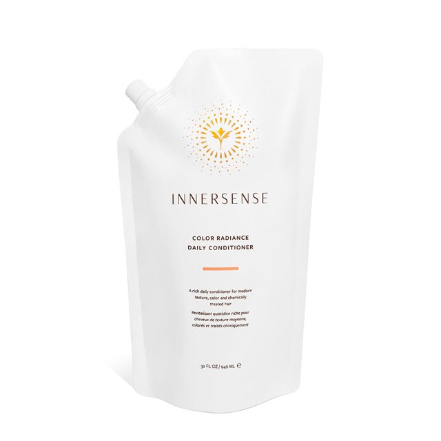 INNERSENSE Organic Beauty - Acondicionador diario con brillo de color natural | Cuidado del cabello limpio, no tóxico y libre de crueldad animal (bolsa de repuesto 32 fl oz | 946 ml)