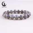 thumbnail image 5 of Zhe Ying Natural Labradorite Beads Bracelet Healing Energy Gemstone Stretch Men Women Bracelets Surprise Jewelry Gift, 5 of 6
