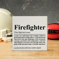 thumbnail image 3 of Zomyto 7"x7" Firefighter,Appreciation Thank You for Firefighter,Fireman Christmas Birthday Graduation Retirements,Firefighter,Wooden Box Sign, 3 of 5