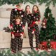 thumbnail image 2 of Christmas Family Matching Outfits Adult Kid 2024 News Pajamas Clothes Set Baby Rompers Casual Sleepwear Xmas Family Look Pyjamas, 2 of 4