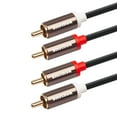 thumbnail image 3 of Cables RCA Smithok, paquete de 2 unidades, 2 machos a 2 machos, sonido Hi-Fi de 2 m, 3 of 5