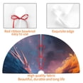 thumbnail image 4 of Lsque Watercolor Sky Dragon Print Christmas Tree Skirt, Tree Skirt with Ties or Velcro, Perfect for Holiday Decorations, Halloween, and New Year-48", 4 of 7