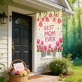 thumbnail image 6 of 17.7x11.8in Mother's Day Garden Flag, Double Sided Flower Heart Banner, Mom Gift Yard Decor, Outdoor Porch Ornament for Home Spring Holiday, 6 of 6