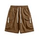 thumbnail image 1 of Mens Pantalones Casuales Multi-Bolsillo Elástico Pantalones Cortos de Cintura, Pantalones Cortos Deportivos Ligeros para Hombres, 1 of 4