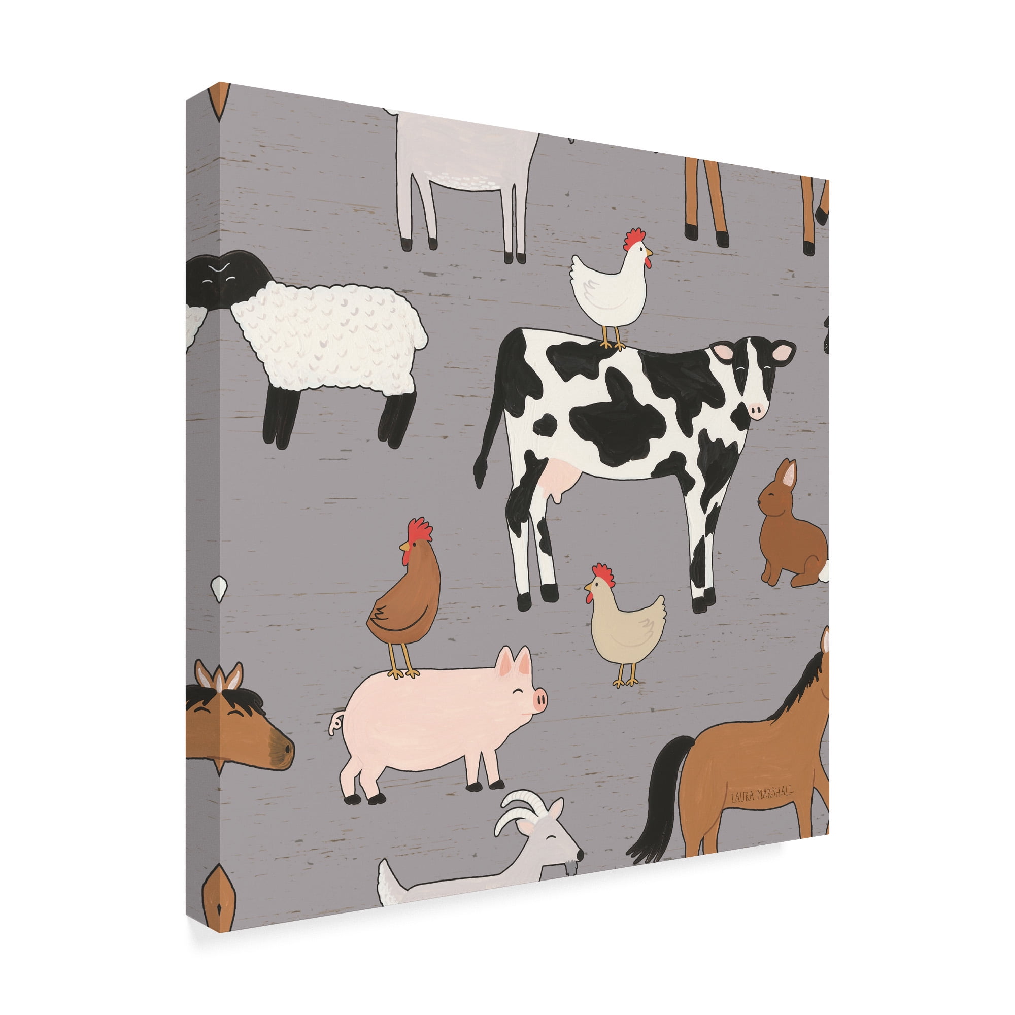 Trademark Fine Art 'Country Roads Step 01D' Canvas Art by Laura Marshall