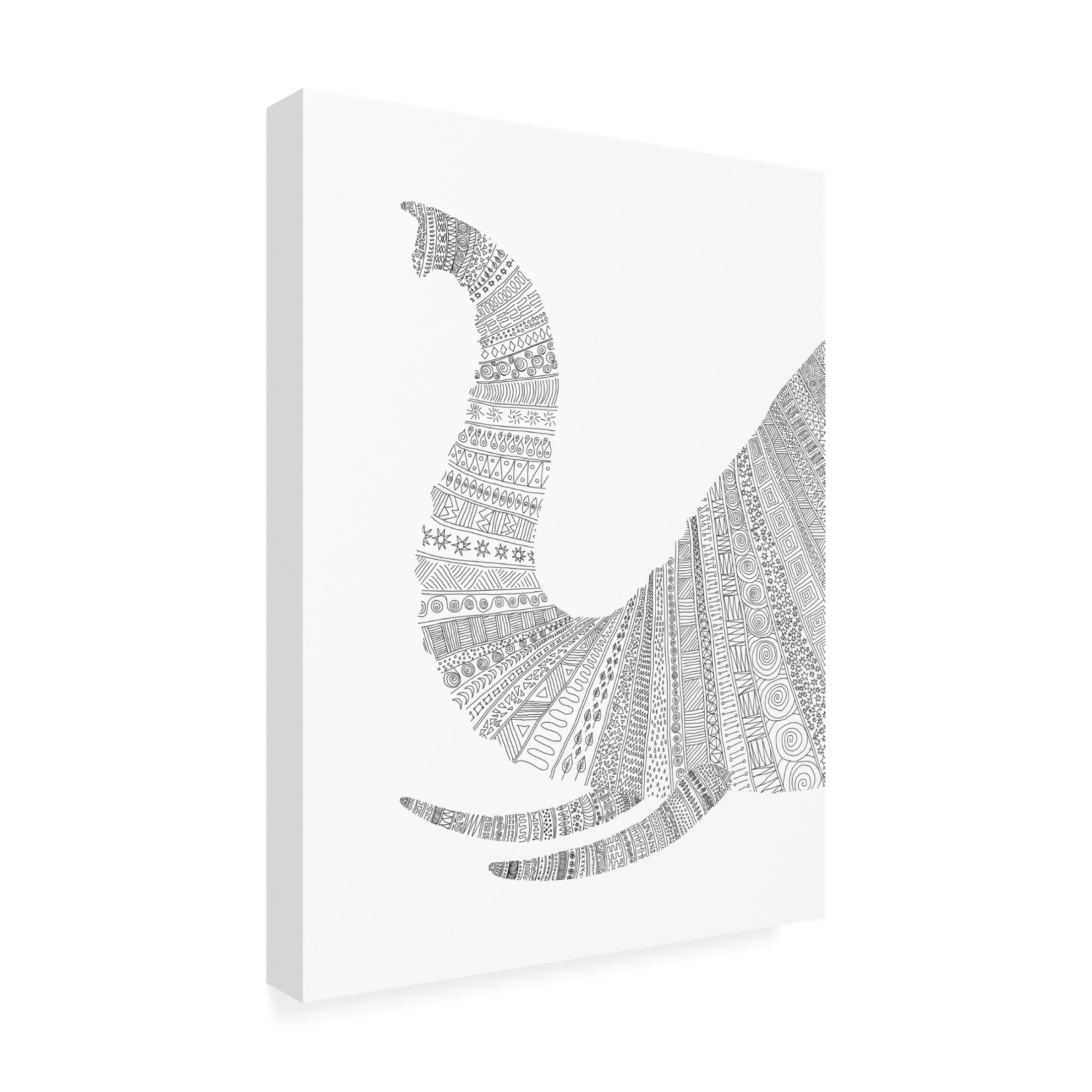 Trademark Fine Art Florent Bodart Elephant NAo3 Canvas Wall Art