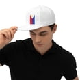 thumbnail image 7 of Unisex Adjustable Snapback Hat Flag Of The Philippines Hip Hop Baseball Cap Flat Bill Brim Dad Hats, 7 of 7