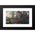 thumbnail image 2 of Anna Boberg 18x12 Black Modern Framed Museum Art Print Titled - A Quiet Evening. Study from North Norway, 2 of 5