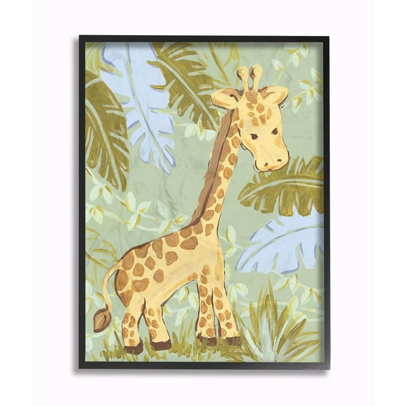 Stupell Giraffe in the Jungle Wall Art 11x14