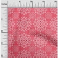 thumbnail image 2 of oneOone Rayon Magenta Fabric Asian Block Mandala Dress Material Fabric Print Fabric By The Yard 56 Inch Wide, 2 of 4
