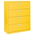 thumbnail image 7 of Sandusky Lee 600 Series 36" 4-Drawer Lateral File, Navy Blue, 7 of 7