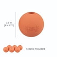 thumbnail image 6 of Harry Barker Durable All-Natural Rubber Balls for Dogs, 2.5" Rubber Balls, Orange, 6 Pack Set, 6 of 7