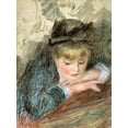 thumbnail image 2 of Renoir, Pierre-Auguste 19x24 Black Ornate Wood Framed with Double Matting Museum Art Print Titled - La Loge, 2 of 4
