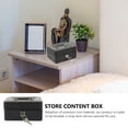 thumbnail image 2 of MasteelfCA 1 Set Thickened Cash Box with Key Lock Portable Iron Money Box Storage Case, 2 of 8