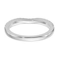 thumbnail image 5 of Solid 14k White Gold Diamond Wedding Band Ring Size 9 (.21 cttw.), 5 of 8