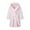 Pink, variant on KAUOD Boys Girls Flannel Hoodie Robe Oversized Loose Plain Plush Loungewear Bathrobe Nightgowns Kids Fuzzy Soft Bathrobe