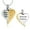 Gold, variant on Always in My Heart - Angel Wing Heart Cremation Jewelry for Ashes Ash Holder Urn Necklace Lockets for Human Ashes Pet Ashes