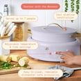 thumbnail image 6 of Beautiful 10 in 1, 6 Qt Electric Multi-Cooker, Lavender by Drew Barrymore, 6 of 20