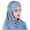 Sky Blue, variant on HNMKIU Women Ruffle Chemo Turban Wrap Cap Scarf Hat Shawl Headwear ,Green