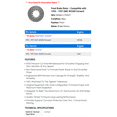 thumbnail image 2 of Front Brake Rotor - Compatible with 1995 - 1997 GMC W3500 Forward 1996, 2 of 2