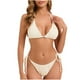 thumbnail image 1 of Trajes de baño Amzcrzy Tankini para mujer, trajes de baño, trajes de baño Bikini Moda para mujer Traje de baño bandeau estampado Traje de baño Bikini de dos piezas Traje de baño Beige, L, 1 of 9