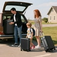 thumbnail image 5 of Luggage Sets 3 Piece Carry on Luggage with Spinner Wheels Hardshell Durable Suitcase with TSA Lock 20 24 28 inch Black, 5 of 8