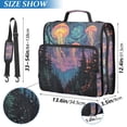 thumbnail image 2 of FORMRS Zipper Binder with Shoulder Strap 2-inch Ring 500 Sheet Capacity File Bag, Psychedelic Jellyfish, 2 of 5