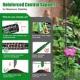 thumbnail image 3 of IHOMEPARK 73" Tall Garden Trellis for Climbing Plants Outdoor, 1 Pack Support Metal Plant Trellis for Potted Plants Light Vegetables Flowers, 3 of 8