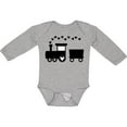 thumbnail image 3 of Inktastic Valentines Day Heart Choo Choo Train Boys Long Sleeve Baby Bodysuit, 3 of 5