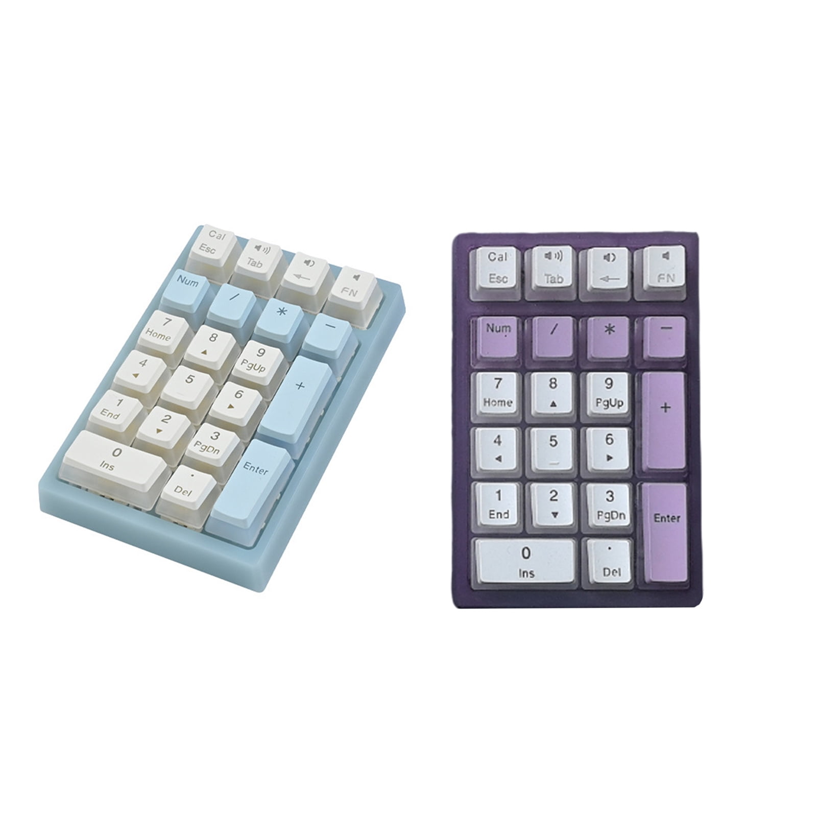 FEAMOS Mechanical Numeric Keypad Hot-Swap Switches Corded Gaming Keypad LED Backlit Keycap Numpad Portable Keypad Extended Layo