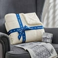 thumbnail image 7 of GentleSoft Sherpa Fleece Blankets Queen Size for Bed - Thick and Warm Throw for Women and Men, Soft Fuzzy Plush Queen Blanket for Winter, Cream, 90x90 Inches, 7 of 7