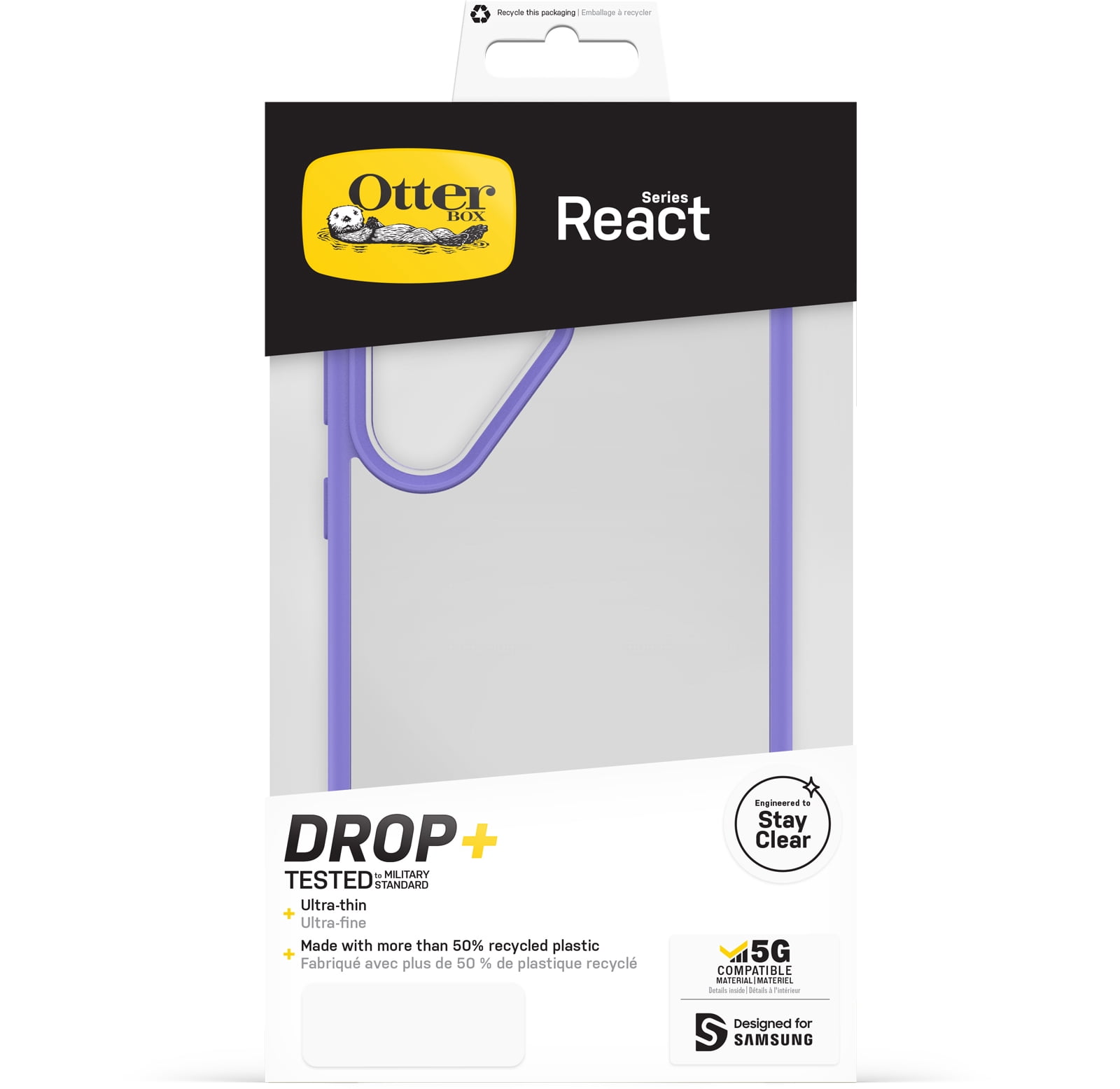 OtterBox React Series Case for Samsung Galaxy S23 Ultra - Purplexing