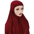 thumbnail image 1 of Bangcool Headwrap Scarf Solid Color: Chiffon Long Head Wrap African Head Scarf for Ladies, 1 of 4