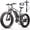 Gray, variant on ZNH Peak 1000w Electric Bicycle for Adults,24*4 Fat Tire Ebike for Snow&Beach, Electric Mountain Bike w 48V 13AH Removable Battery, UL2849 , Black