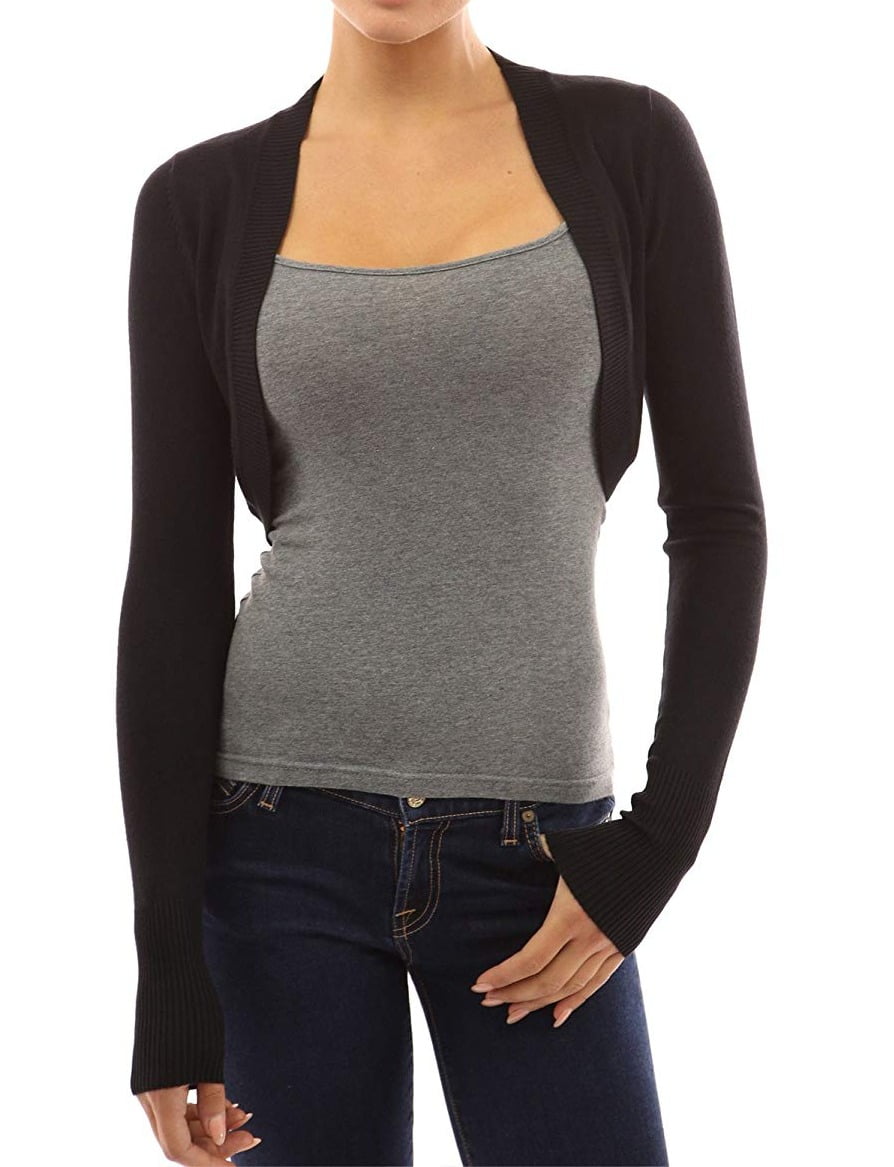 Grace Karen Sweaters - Womens Sweater Large Bolero Open-Front Mesh L ...
