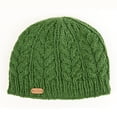 thumbnail image 2 of Erin Knitwear Adult Irish Wool Beanie- Green, One Size, 2 of 2