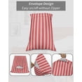 thumbnail image 7 of Boho Red Stripe Pillow Covers Standard Size 2 Pack, Abstract Geometric White Minimalist Soft Bed Throw Pillowcases Breathable Cooling Long Lumbar Body Pillow Sham Cover for Bed Sofa 20''x26'', 7 of 7