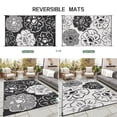 thumbnail image 7 of Kzaei Waterproof Outdoor Rug, 5'x8' Reversible Plastic Camping Area Rugs, Black & White, 7 of 7