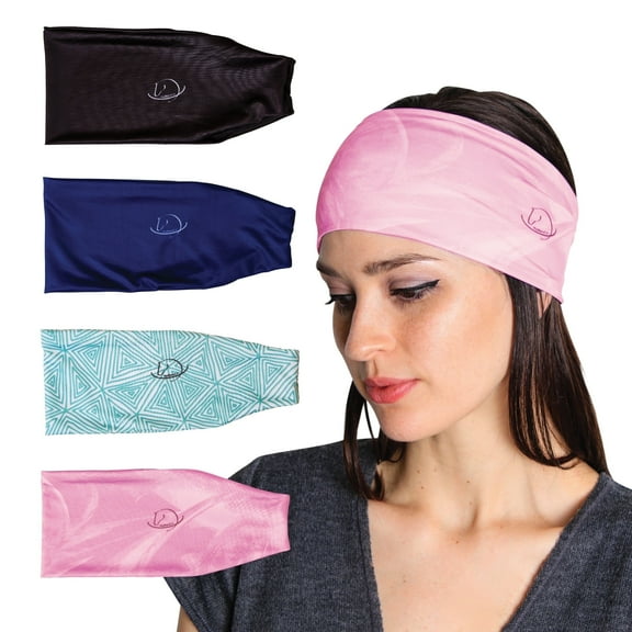 myMareCo Equestrian Headband | 4 Pack Black, Blue, Green, Pink