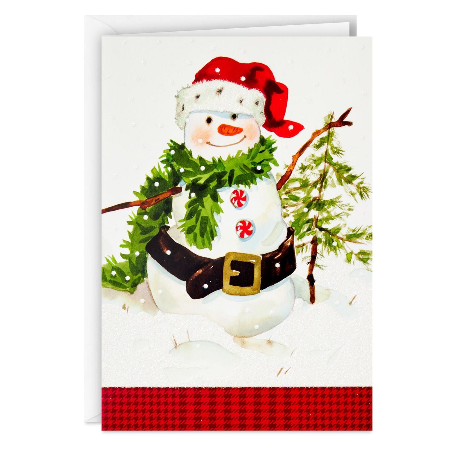 Image Arts French-Language Boxed Christmas Cards (Santa Snowman), 16 ct.