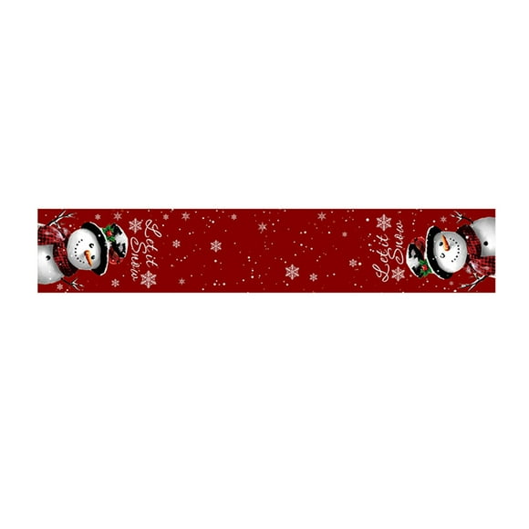 Toystoory Camino de navideño con diseño floral festivo, una elegante adición a la navideña que añade encanto festivo y calidez. Mostrada B02