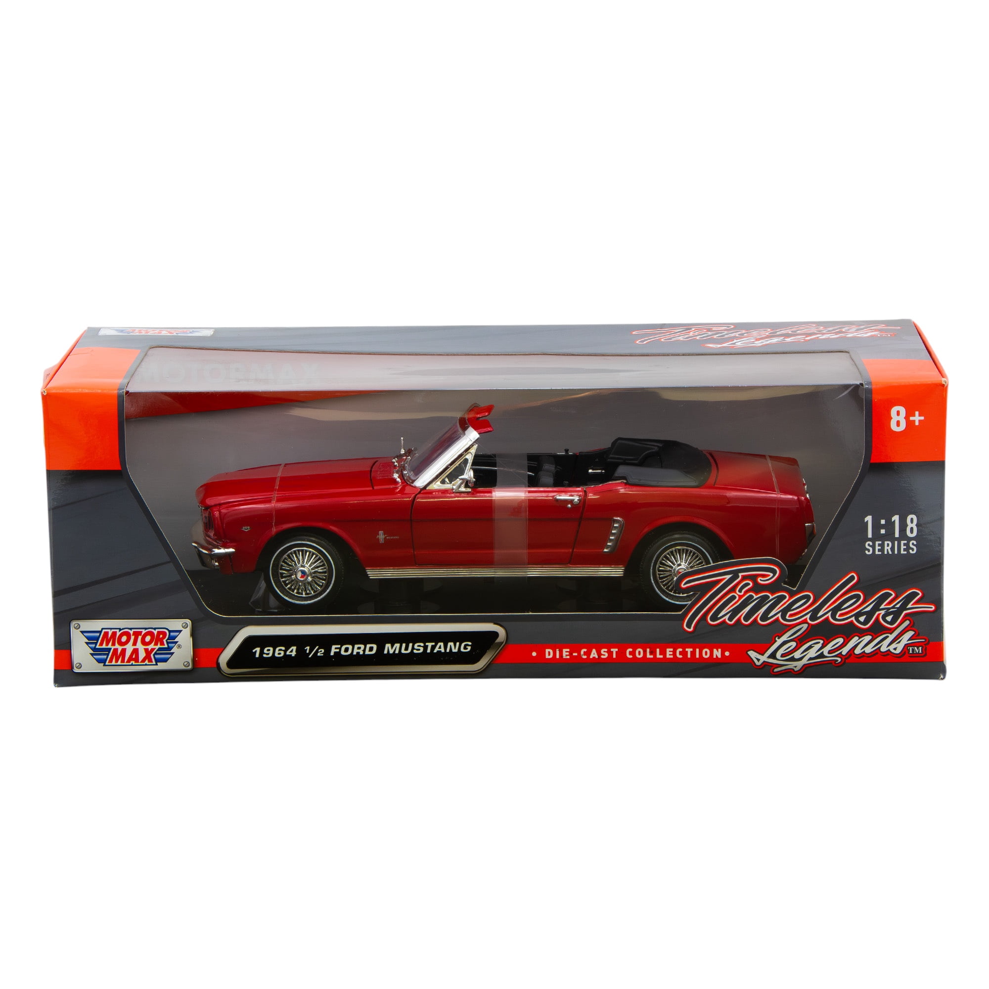 1964 1/2 Ford Mustang Convertible Cream 1/18 Diecast Car Model by