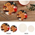 thumbnail image 3 of SKYSONIC Christmas Magic Gingerbread Pot Holders Trivets, 2 Pcs Heat Resistant Trivets,Cute Cookie Cotton Thread Weave Mats for Hot Pads Pans Pot Bowl Teapot for Kitchen Decor, 3 of 7