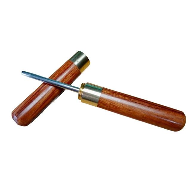 Punzón para encordar raquetas de , raqueta de bádminton, herramienta para encordar punzones, mango de madera, accesorios deportivos portátiles de Marrón Sunnimix Punzón para encordar raquetas