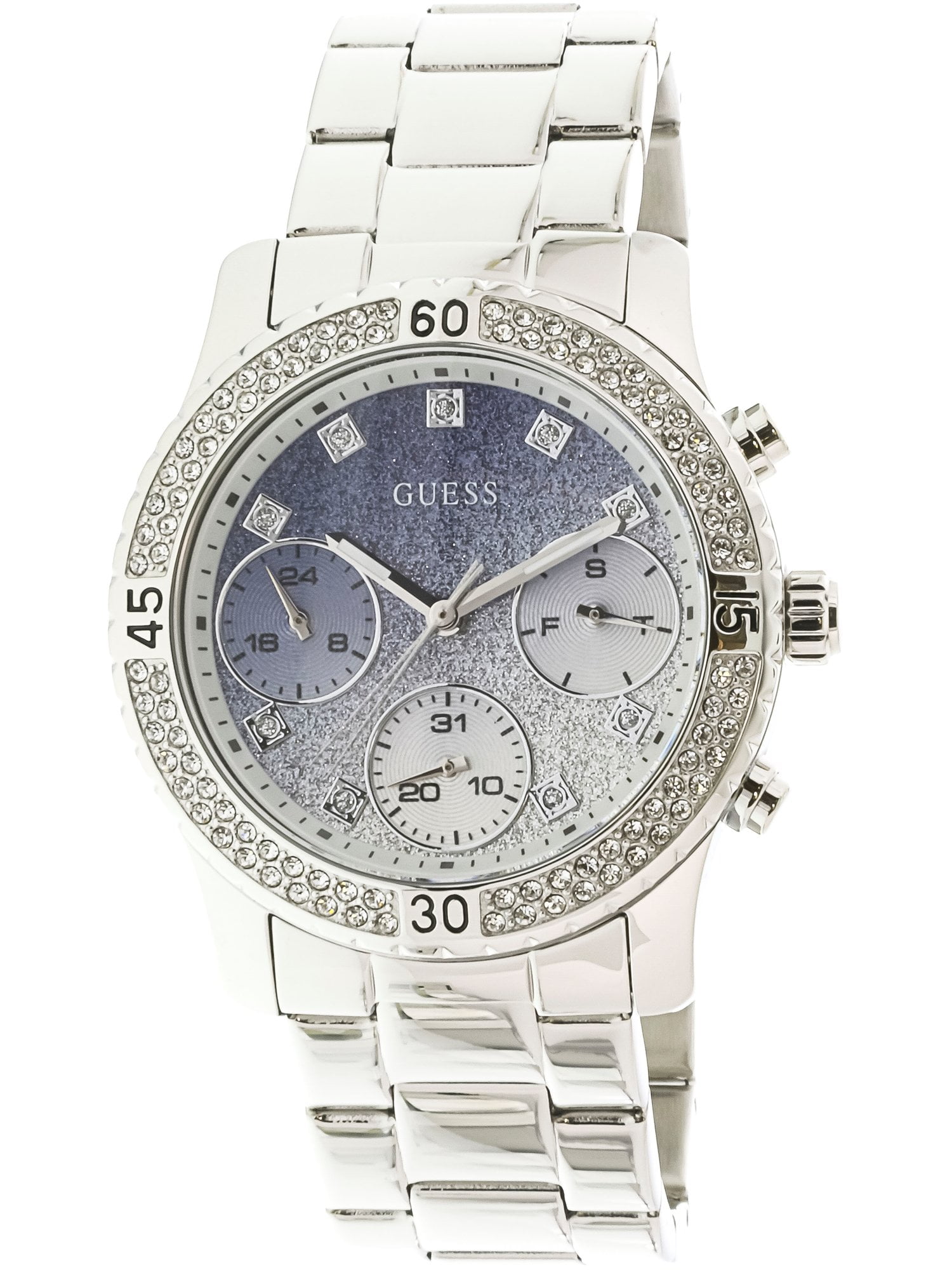 GUESS - GUESS Women's U0774L6 Silver Stainless-Steel Japanese Quartz