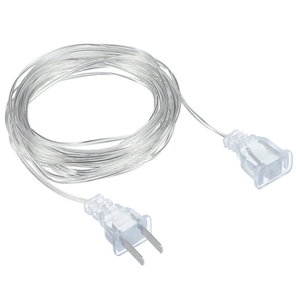 Clear Extension Cord for Lights Transparent PVC Extension Wire Perfect for Parties 10 ft
