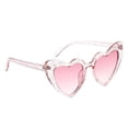 thumbnail image 3 of Gafas de montura de corazón Gafas de sol de moda de verano Gafas de Rosa + rojo Sunnimix Gafas de sol con lente de llama corazón, 3 of 6