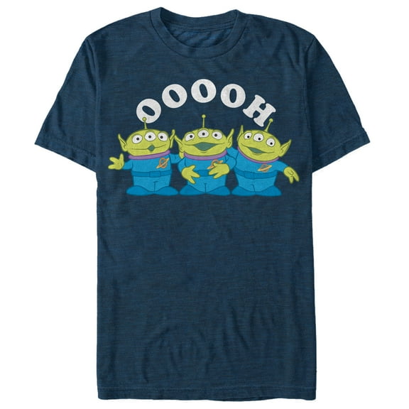 Men's Toy Story Oooh Squeeze Aliens  Graphic Tee Navy Blue X Large